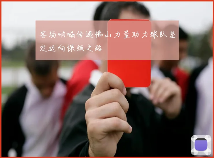 客场呐喊传递佛山力量助力球队坚定迈向保级之路